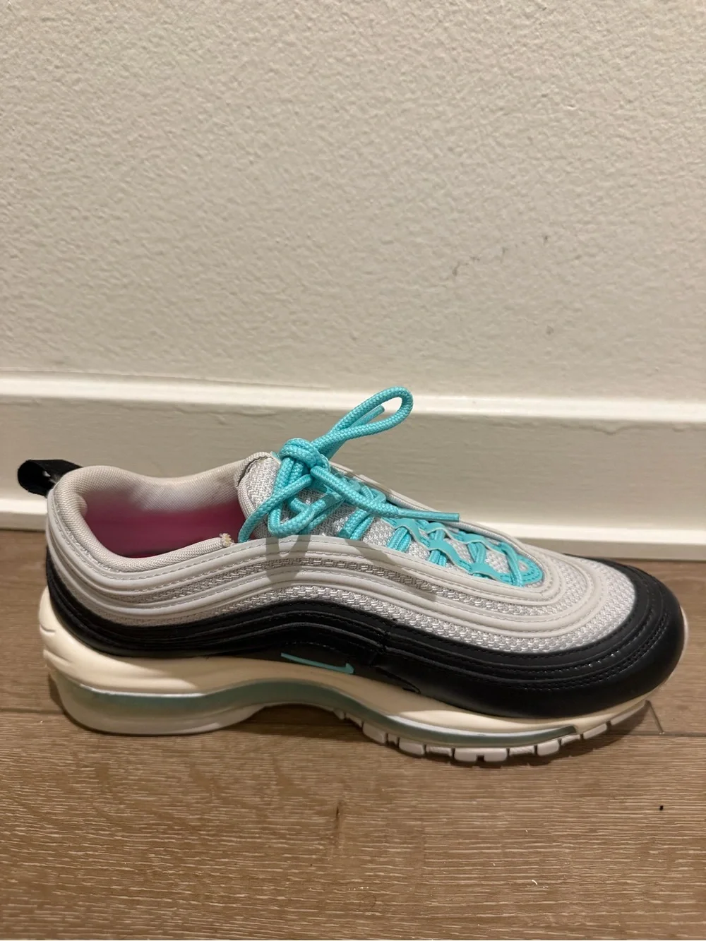 Nike Women's Air Max 97 Sneakers - Black, White, Turquoise